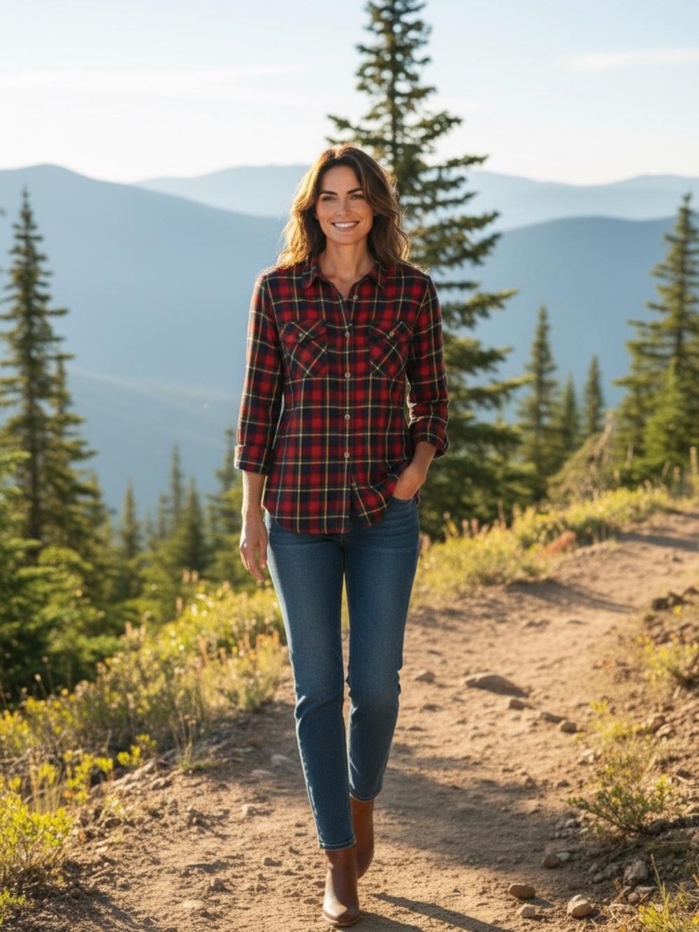 3/$29 Duluth Trading Co Swingin’ Cotton Flannel Shirt Cabincore